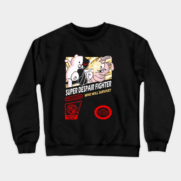 Super Despair Fighter Crewneck Sweatshirt by hoborobo